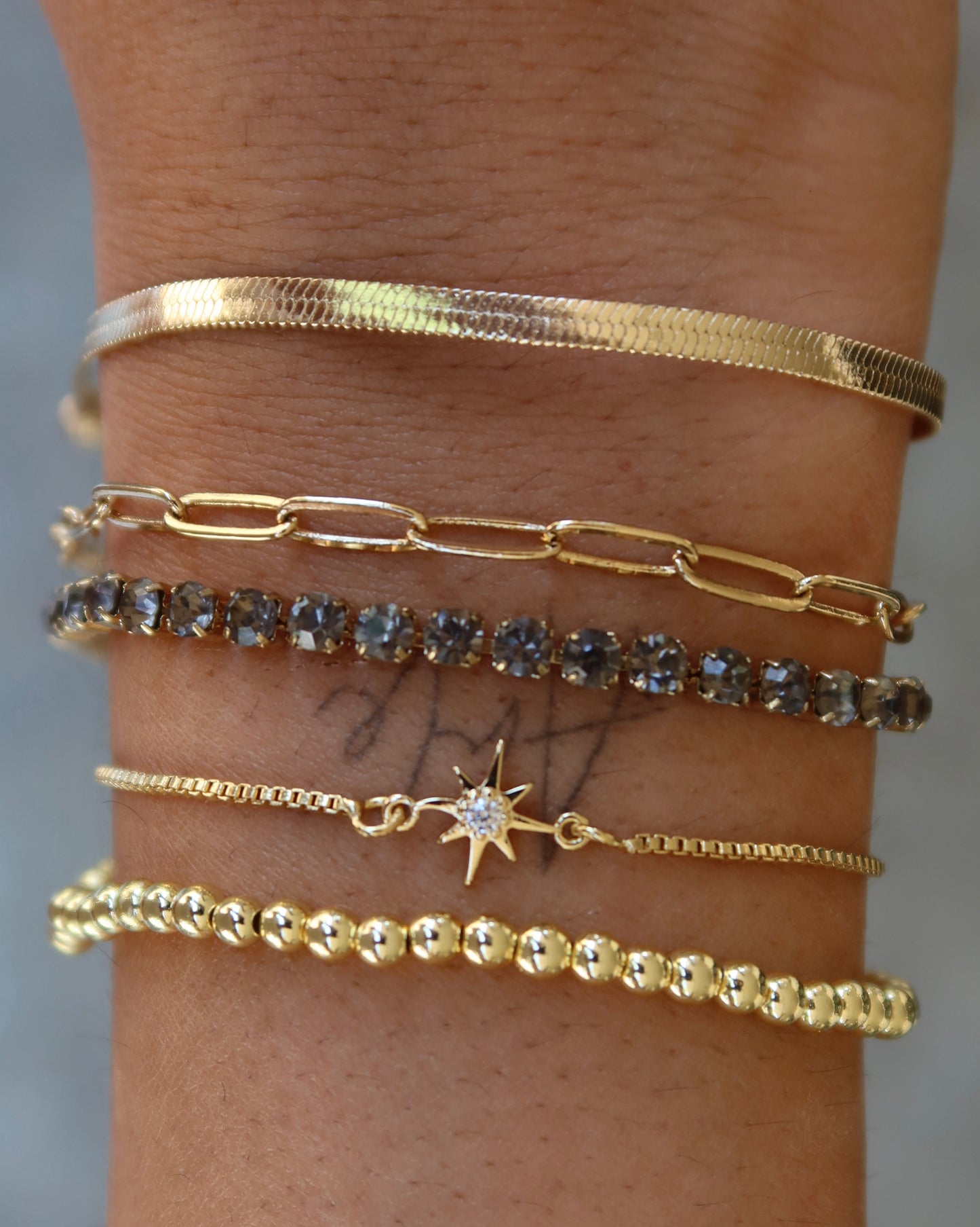 Gold Statement Stack-Set of 3