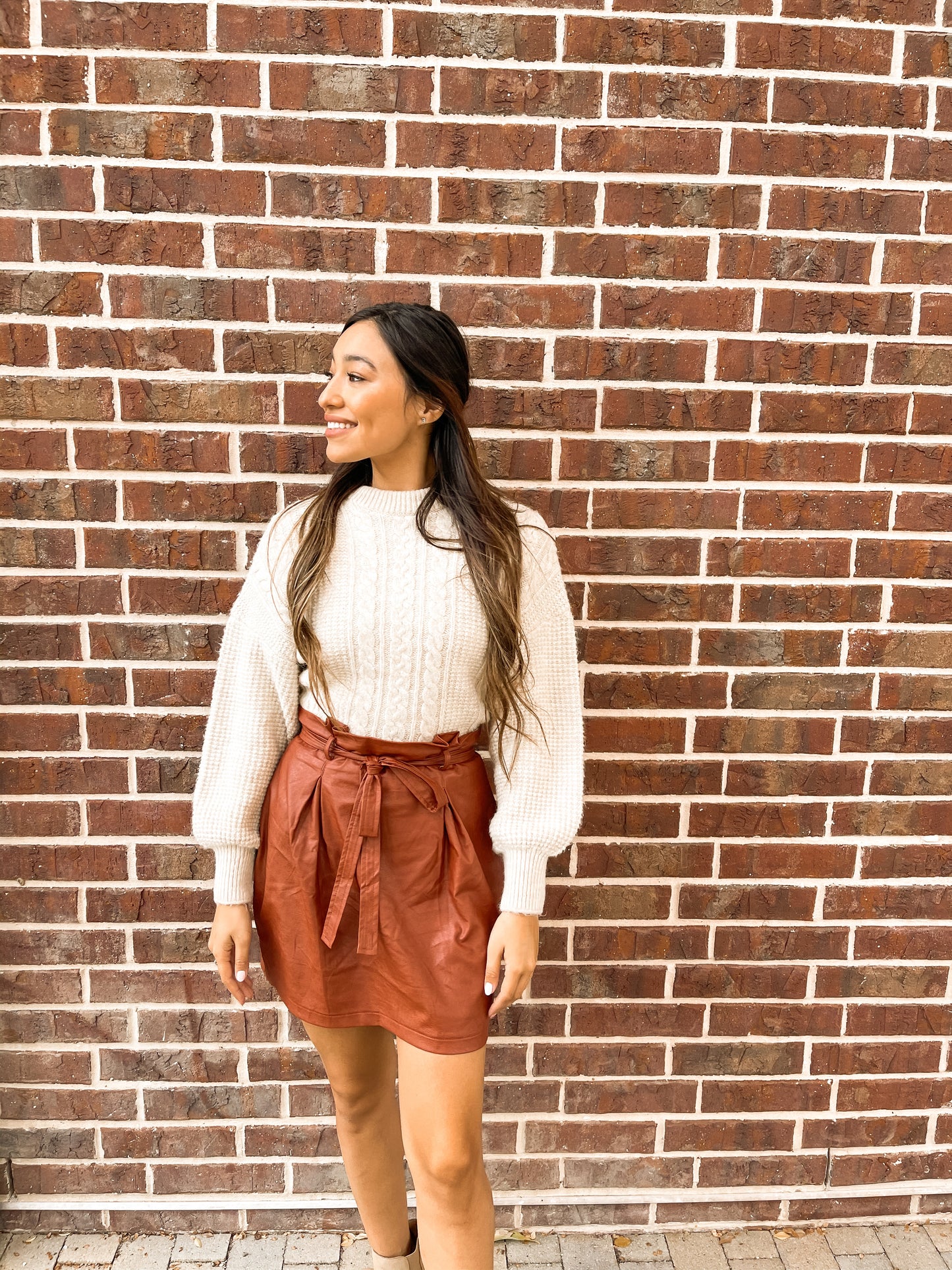 Sienna Faux Leather Skirt