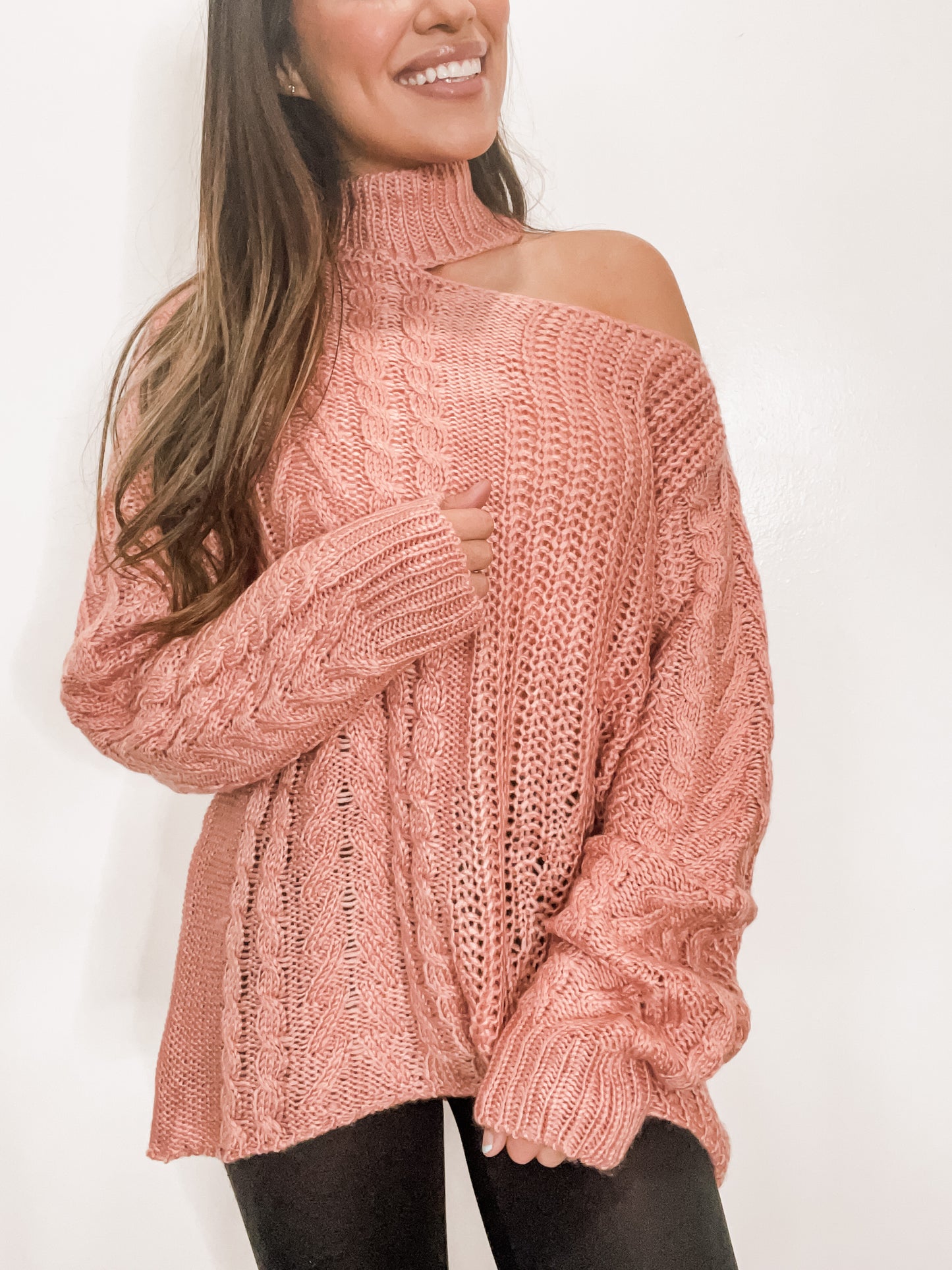 Rosé Knit Sweater