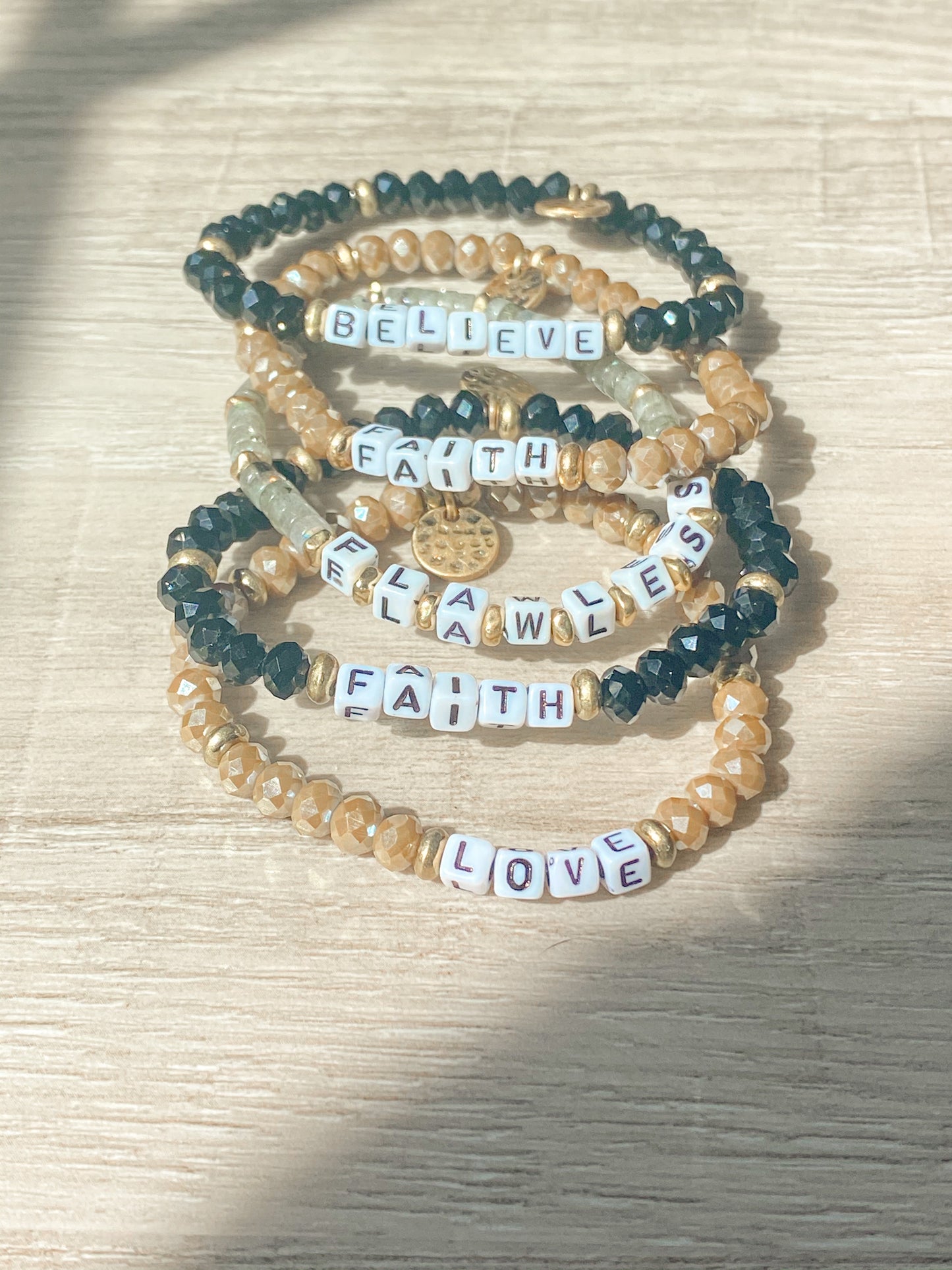 Beaded Letter Bracelet